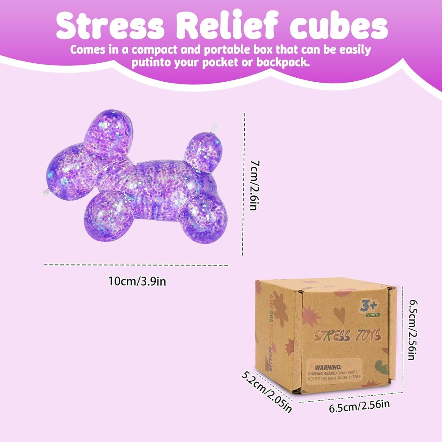 The Sparkly Balloon Dog ๐๐ถ (Purple)
