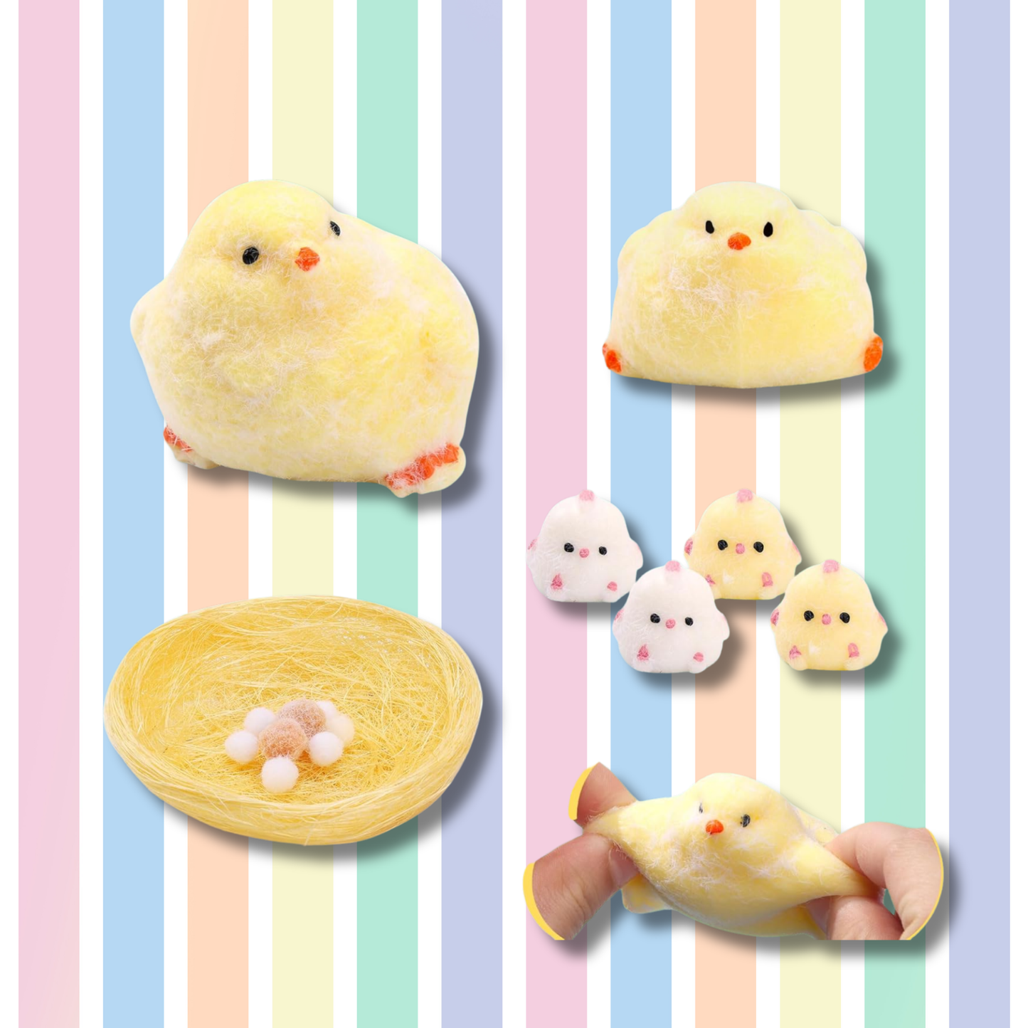 The Little Hatchlings Squishy Family (6-Piece Set) š£āØ