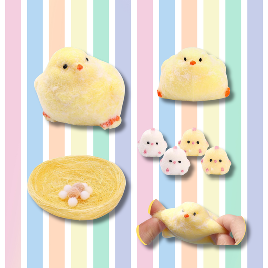 The Little Hatchlings Squishy Family (6-Piece Set) π£β¨