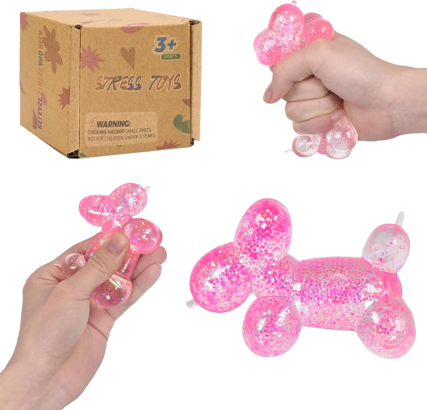The Sparkly Balloon Dog 🎈🐶 (Pink)