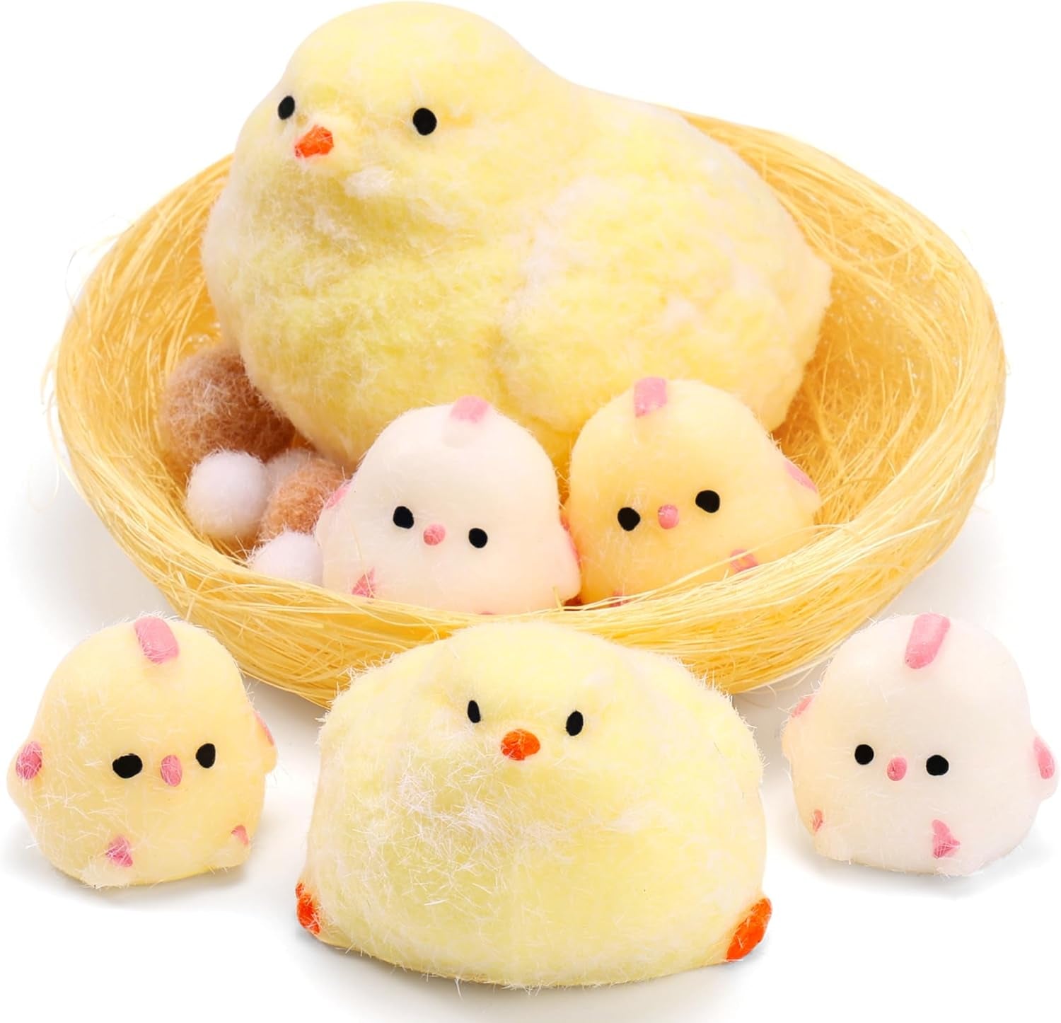 The Little Hatchlings Squishy Family (6-Piece Set) 🐣✨