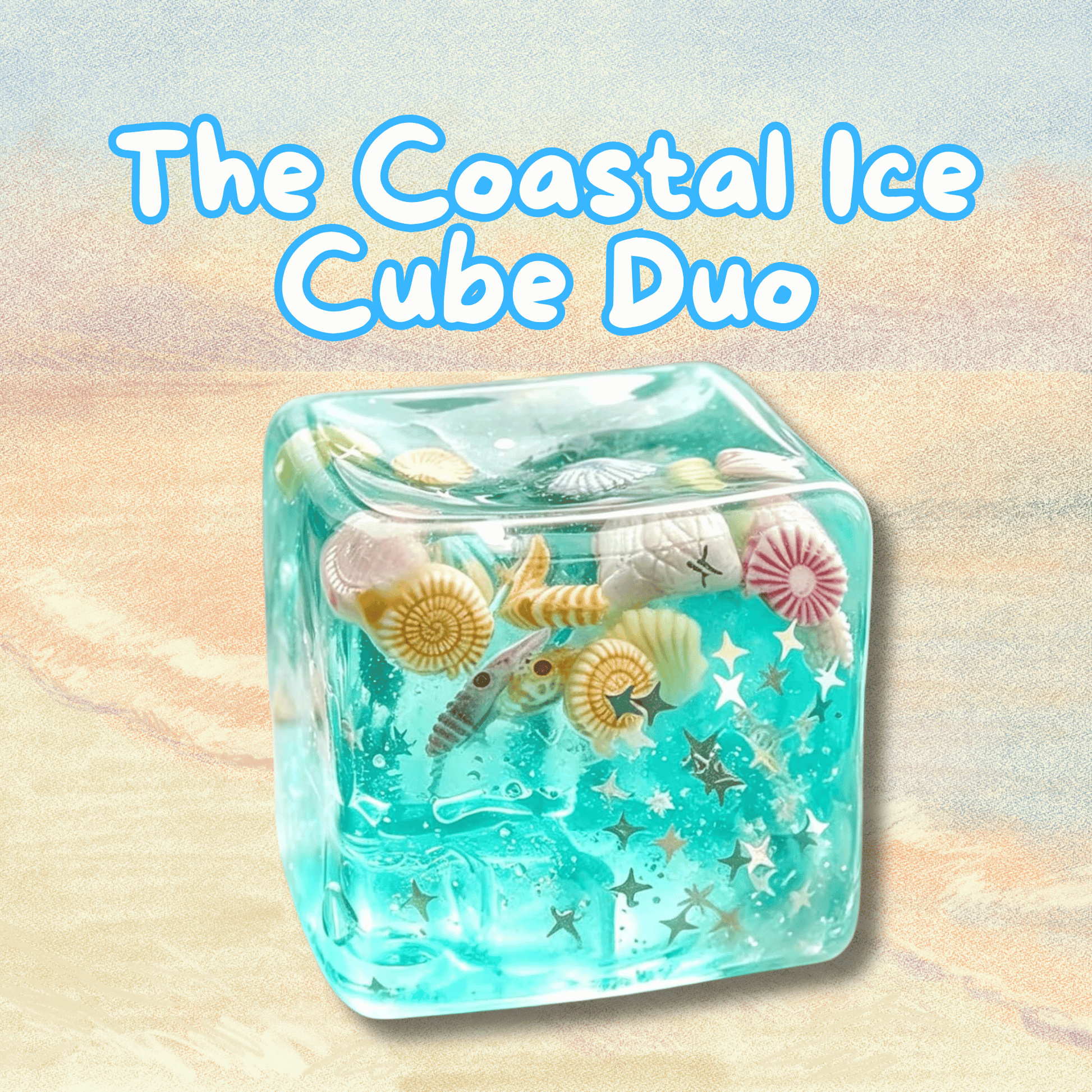 The Coastal Ice Cube Duo (2-Pack) 🧊🐚