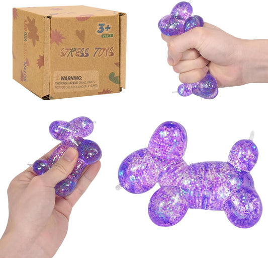 The Sparkly Balloon Dog 🎈🐶 (Purple)