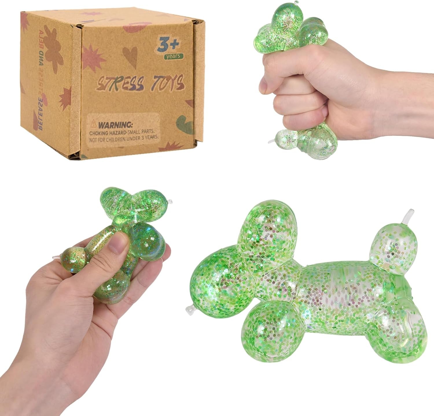 The Sparkly Balloon Dog 🎈🐶 (Green)